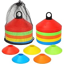 Lot De 10 Cônes D'entraînement En Plastique - 30 Cm De Haut - Pour Football, Agilité, Coordination - Intérieur & Extérieur - GICO Synco