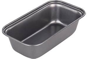 Chef Aid Molde para pan pequeño, antiadherente, rectangular, 13,5 x 6,5 cm, ideal para panes, tartas y bollería pequeños, para porciones individuales y postres