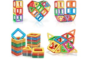 Kaybolge Magnetic Building Blocks Magnetic Tiles Toys for 3 4 5 6 Years Old Boys Girls Construction Magnet Set Kids Toys Age 3 4 5 6 7+ Christmas Birthday Gifts Learning Educational Games