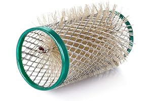 ‎PONIK'S PROFESSIONAL PONIK'S PROFESSIONAL - Metallwickler, Drahtwickler mit Borsten, Lockenwickler Metall 12 Stück, Haarwickler 32 mm, Haar Roller Set, Haarrollen Locken, Lockenwickler Set - Grün