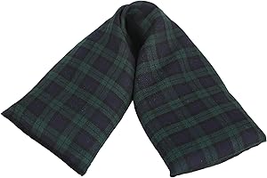 TEXTILES101 Microwavable Lavender Wheat Bags, Tartan Microwave Heat Pack for Back, Neck, Joints and Shoulder Pain Relief 44cmx13cm (Black Watch)