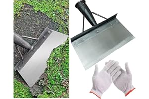 COTTNY Patio Weed Remover Tool, Gutter Cleaning Tools, Garden Tools, Multifunctional Cleaning Shovel, Weeding Tools for Garden, Garden Shovel, Wooden Handle not Included (25cm)