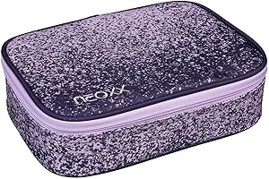 neoxx XXL Federmäppchen für Mädchen & Jungen I Teenager Schlampermäppchen groß mit Trennfach I Mäppchen zur Aufbewahrung in der Schule (Lila)