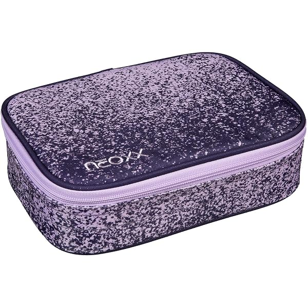 neoxx - Schlamperbox Dunk Bubble me Around - in Bottiglie Pet riciclate - Posto per una squadra - Flap per matite con 26 passaggi per matite - ca. 23,5 x 17 x