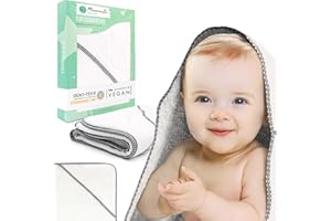 MAMMACITA Bebé de toalla con capucha Mamacita del algodón OEKO-TEX - Baño para bebés para bebés y niños pequeños - Capucha de toalla para bebés (90 x 90 cm) - Toalla de baño de bebé y toalla con capucha niños