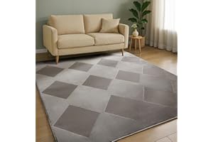 ‎BENUTA benuta Basic Dywan salon Claire - Szary 160x230 cm - Minimalistyczny geometryczny retro - Łatwy w czyszczeniu - Odpowiedni na ogrzewanie podłogowe