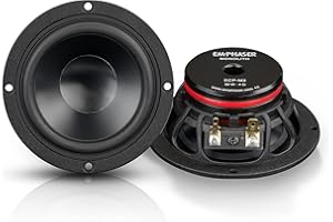 EMPHASER ECP-M3: 9 cm Breitband Lautsprecher (Paar) für Autos, Einbau auch im Armaturenbrett, A-Säulenverkleidung
