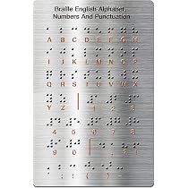 Tableau d'apprentissage de l'alphabet braille pour débutants avec