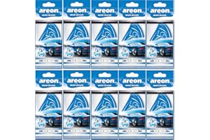AREON Mon Désodorisant Voiture Neuve Odeur Neuf Senteur Rétroviseur Pendu Bleu Maison (New Car Lot de 10)