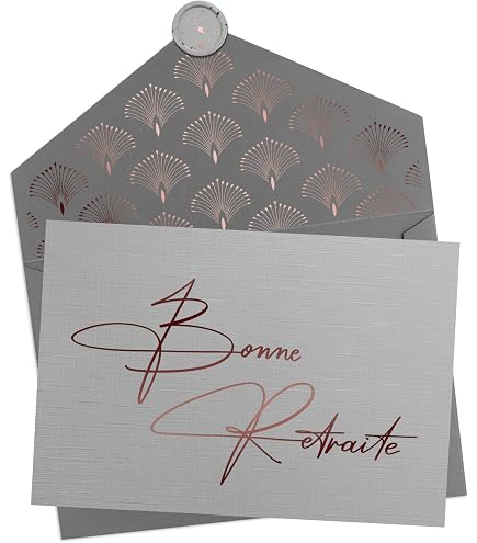 Carte Retraite A4 21x27cm Messages Personnalisés Enveloppe Carte Départ Collègue Format A4 - Grand Espace Messages - Papier Éco-responsable - Enveloppe Incluse Cadeau Collegue De Travail Femme