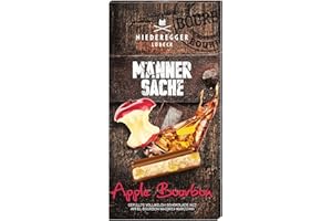 Niederegger Men's Business Marzipan Apple Bourbon 110g (Pack of 2) - Full Chocolate Milk Filled with Marzipan, Apple Pieces and Bourbon Whiskey Flavor