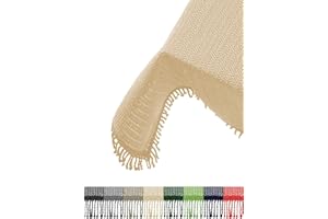 BRANDSSELLER Obrus na stół ogrodowy| Obrus odporny na warunki atmosferyczne i antypoślizgowy | Obrus na balkon i kemping | Obrus na stół zewnętrzny prostokątny 130x160 cm kość słoniowa