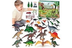 RIZTGAE Dinosaure Jouet 3 4 5 6 7 8 Ans,Chasse au Tresor Enfant Anniversaire Jeux Enfant 3 4 5 6 7 8 9 10 11 12 Ans Garçon Cadeau Garcon 3-12 Ans Dinosaure Figurine Dinosaures et Créatures Préhistoriques