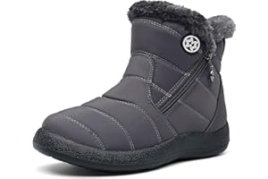 Gaatpot Botas para Mujer Botines de Invierno Forradas con Pelo Botas de Nieve Antideslizante Zapatos Outdoor Ligero 36-43
