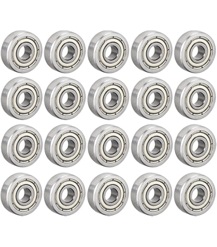 Sourcing Map Roulement à Billes à Gorge Profonde R4ZZ, 10 Pièces 1/4" X