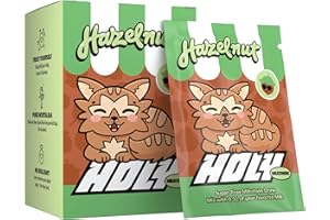 HOLY ENERGY HOLY Milkshake Coffret dégustation de 10 portions Noisette – 10 portions enrichies en vitamines B, C et D et arômes 100% naturels – sans sucre, sans caféine et vegan