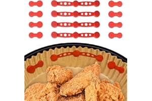 Torven [Zestaw 2/4] Silikonowe Magnesy do Papieru do Pieczenia Airfryer - Zapobiegają Przykrywaniu Żywności, Magnetyczna silikonowa naklejka mocująca,Do Ninja/Philips/Cosori