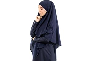 Lamis Hijab - khimar hijab à enfiler haut jilbab pour femme musulmane voilée KH000