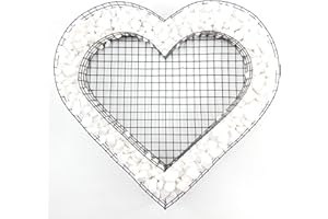 ‎GARTENWELT RIEGELSBERGER Gartenwelt Riegelsberger Herz Gitter mit Carrara Kies für Allerheiligen Grabschmuck Dekoration Grabbepflanzung Grabgestaltung Grabdeko Pflanzschale