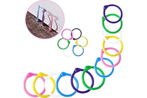 HEVEER Binder Ring Plastic Book Rings Multicolour Loose Leaf Hoop Ring Clips for Study Card Notebook Photo Album Scrapbook Loose Leaf Booklet 96 Pcs
