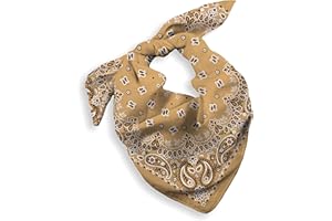 EVERY-VILLE Where EVERYone is Welcome 1 Pack Cotton Bandana for Women Men Gift Packaging - Cowgirl Cowboy Accessory Headband Scarf Neckerchief - Large Paisley Hair Face Covering
