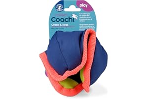 COMPANY OF ANIMALS Coachi Chase & Treat - A Fun Enrichment Dog Toy, Fill with Treats for Interactive Play. Good for Motivating, Distance Reward Training & Encouraging Retrieval. Ideal for Agility & Suitable for Puppies