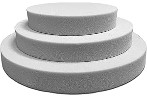 ‎SEEBAUER LIVING SEEBAUER living® Schaumstoffplatte MEDIUM rund | RG35/40 | Auflage für Möbel und Palettenmöbel | Rundes Schaumkissen aus PU-Schaum | Formstabil und langlebig | 36 x 4,0 cm