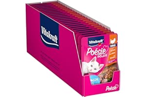 Vitakraft Comida húmeda para gatos Poésie Junior Sabor Pavo 23 x 85 g