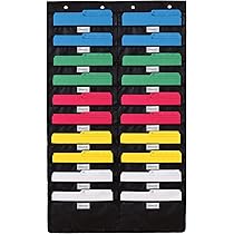 Portadocumenti Da Parete Con 5 Tasche - Organizer Per Ufficio, Scuola O Casa - Foto 9