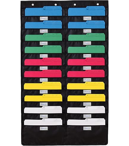 Organizzatore Da Parete Per Documenti - 10 Tasche, Portariviste, Per Ufficio O Casa, Facile Da Appendere - Foto 8