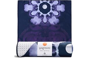 Manduka Yogitoes Yoga Towel for Mat Nonslip and Quick Dry for Hot Yoga with Rubber Bottom Grip Dots 71 Inch Long Thin and Lightweight