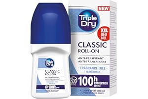 Triple Dry Classic Fragrance Anti-Perspirant Roll On | 100-Hour Protection Against Excessive Sweating| Fights Odour| Triple Active Formula | Classic Fragrance | Clinically Proven | Unisex