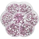 JAONLD 2500 Pieces Hotfix Rhinestones for Crystal Textiles for Crafts, Mixed Sizes, 0.3-0.5 cm, Crystal Stones for Gluing Clo