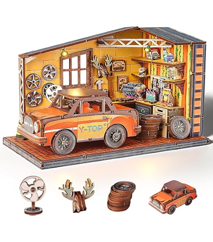 Cuteefun Maison Miniature DIY Kit, Maison Poupee Bois avec LED, Construction à Tenons et Mortaises, Facile à Assembler, Cadeaux d'anniversaire, de Noël, d'halloween (Cabane à Chat Cuteefun Maison Miniature DIY Kit, Maison Poupee Bois avec LED, Construction à Tenons et Mortaises, Facile à Assembler, Cadeaux d'anniversaire, de Noël, d'halloween (Cabane à Chat