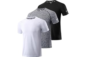 Boyzn 1, 3 or 5 Pack Men's Workout Running Shirts, Dry Fit Moisture Wicking T-Shirts, Sports Gym Athletic Short Sleeve Shirts