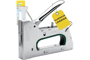 Rapid PRO R34E Häftpistol, För Klammer Nr. 140, 6-14 mm, FSC Box | Slagstyrkeställare i 3 steg (40% lättare), för isolering, fuktspärr, plastfolie, masonit och papp