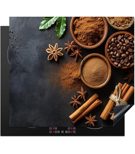 QTA Copri Piano Cottura In Vetro Temperato 80x52 Cm - Protezione Universale Per Induzione E Vetroceramica - Multifunzione: Tagliere, Paraspruzzi, Sottopentola