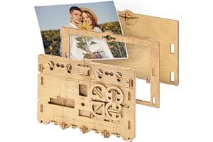 iDventure Clueframe - Cornice fotografica segreta - Personalizzato regalo - Escape Room gioco in legno - puzzle 3D - regali per lei - scatola rompicapo - regalo fidanzato - puzzle rompicapo adulti