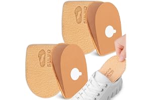 Sulpo 2 par fotförband med klackkila för damer och herrar, för att höja och öka hälen, Beige, höjd 25 mm, 41-46