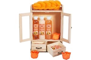 ‎BRUBAKER BRUBAKER Cosmetics Bade- und Pflegeset Pfirsich im Holzschrank