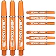 TARGET Darts Pro Grip Shafts – Set of 9 | 3 Sizes (Short, Intermediate, Medium), 12 Colours | Dart Stems, Professional Darts Accessories, 2BA Shaft Multipack with Rings