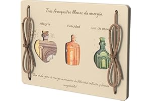 EQUIK PRODUCTS Tarjeta de Felicitación de Madera | Regalo con Dinero, Billetera de Madera | Regalo de Cumpleaños Original | Regalo Divertido | Regalo para Viajes y Cumpleaños (Botellas Mágicas de los Deseos)