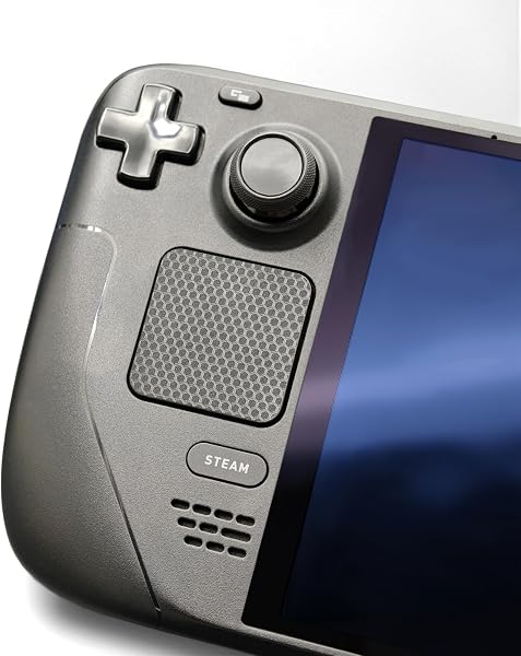 Luck&Link Touchpad Protector Steam Deck, Schutz Haut Textur Aufkleber für steamdeck Touch Trackpads, High End strukturierte Griff Haut(Matrix-Schwarz, Trackpads) - 1