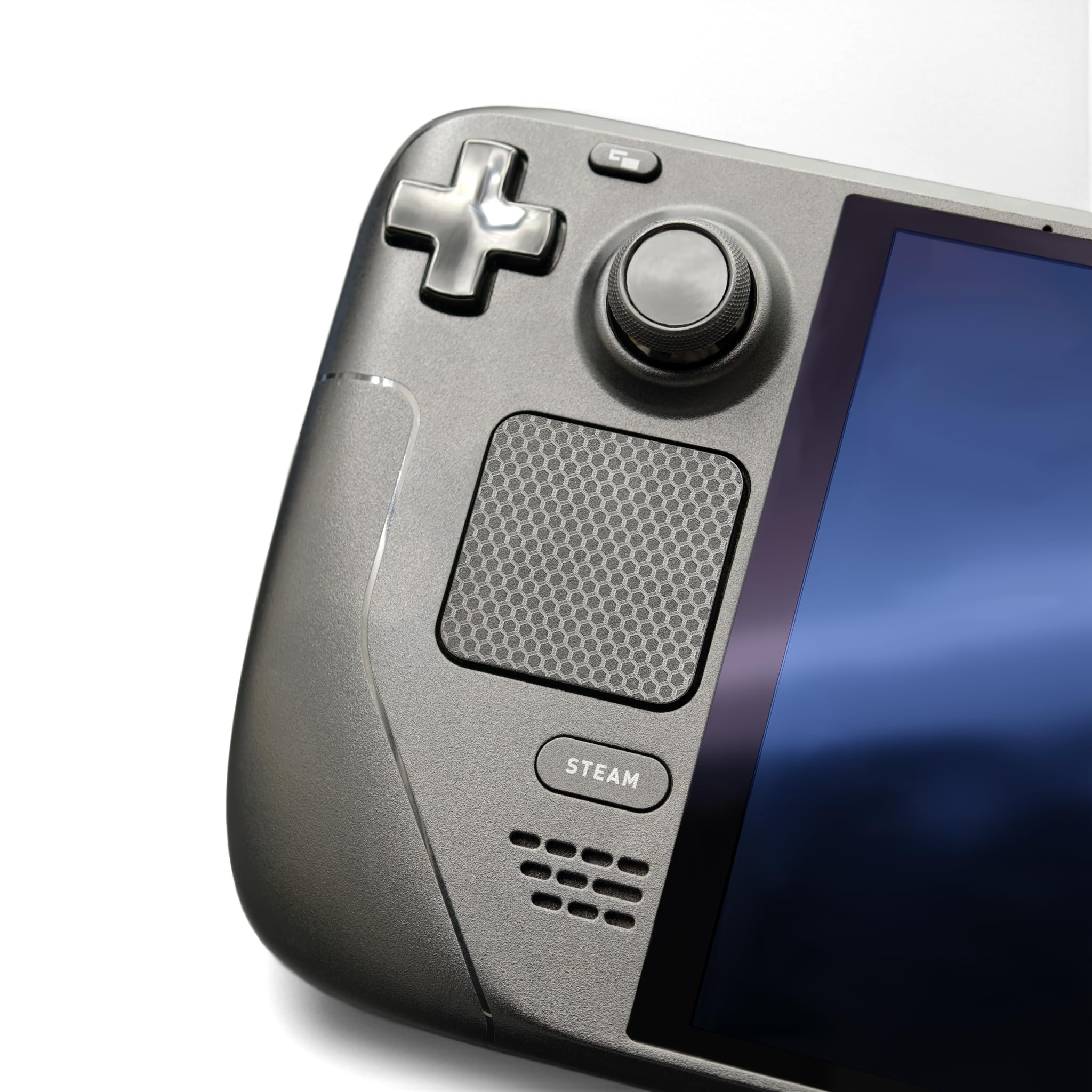Luck&Link Touchpad Protector Steam Deck, Schutz Haut Textur Aufkleber für steamdeck Touch Trackpads, High End strukturierte Griff Haut(Matrix-Schwarz, Trackpads) - 1