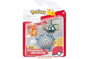 Pokémon Battle Figure Set (3PK: Charmander #1, Trubbish & Poliwhirl) W23