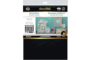 ICRAFT Thermoweb Deco Foil Peel N Stick Toner Sheets 8 X 10-inch 2/Package, Acrylic, Multicolour, 0.1x9x11.5 cm