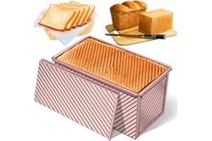 LONELY HIGH HEELS Moule à Pain de Mie en Acier Carbone Or Rose Couvercle Inclus (20,8x12x11cm)