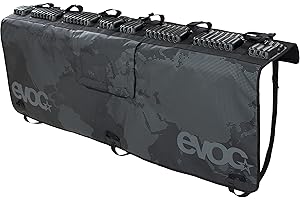 evoc TAILGATE PAD for Bicycle Transport in Pickup (Bicycle Transport, Secure Fixation of up to 6 Bikes, Quick Access to Charging Flap Lever, Protection for Pickup and Bike)