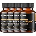 Giver Nutrition Ultra Brain Natural Nootropic Brain Booster Supplement - Alpha GPC, Bacopa Monnieri, L-Theanine | Supports Focus, Memory & Clarity- 42 Veg Capsules (4)