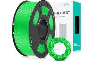SUNLU Filamento PLA+ 1.75 mm per Stampante 3D e Penne 3D, Filamento PLA Plus 1KG,Neatly Wound, Precisione di Tolleranza del Filamento +/- 0.02 mm (Verde)